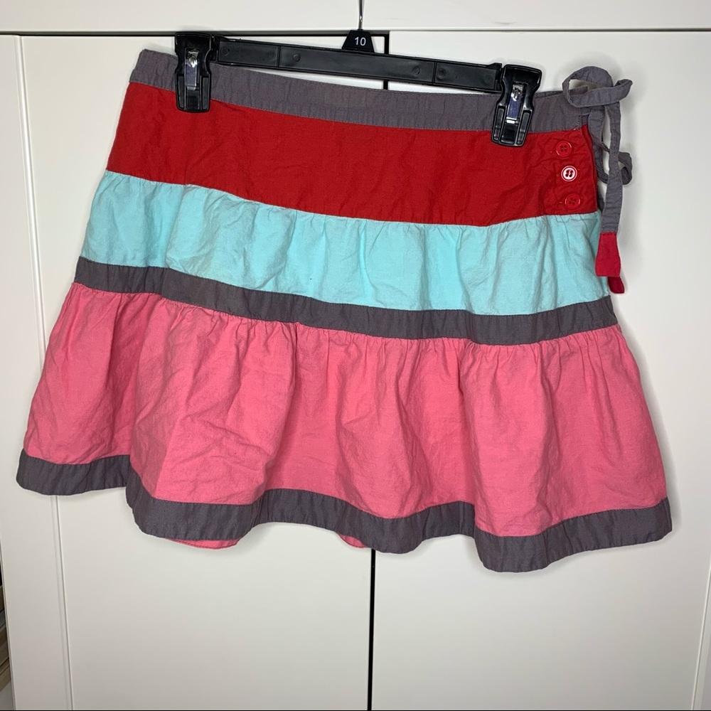 French Connection Wide Striped Skirt
